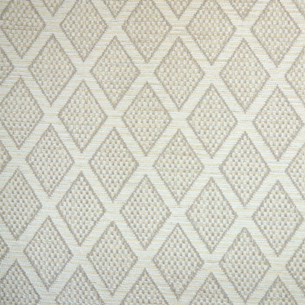 Zaffiro Ivory Trellis Jacquard Weave Upholstery Fabric - ZAF2421 Cristina Marrone