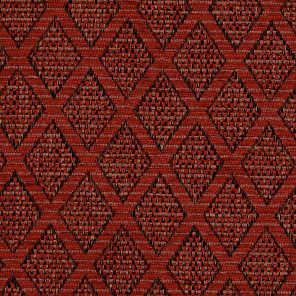 Zaffiro Russet Trellis Jacquard Weave Upholstery Fabric - ZAF2427 Cristina Marrone