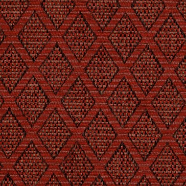 Zaffiro Russet Trellis Jacquard Weave Upholstery Fabric - ZAF2427