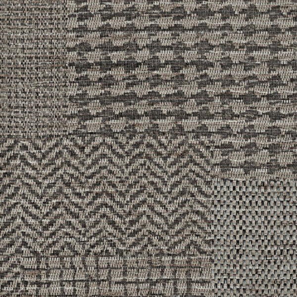 Zaffiro Steel Patchwork Jacquard Weave Upholstery Fabric - ZAF2436 Cristina Marrone