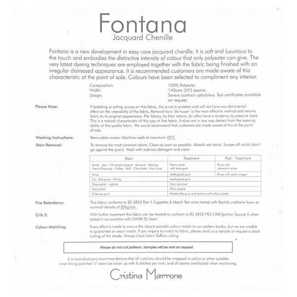 Fontana Hazel Retro Swirl Upholstery Fabric - FON2338 Cristina Marrone