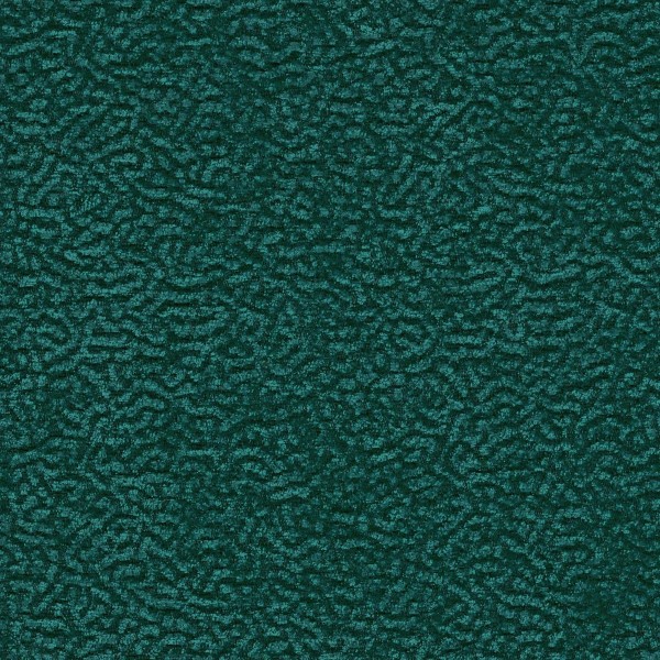 Fontana Teal Retro Swirl Upholstery Fabric - FON2348