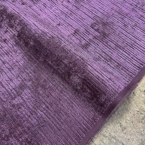 CLEARANCE Purple Crush Stripe Upholstery Fabric - 4.5 Metres
