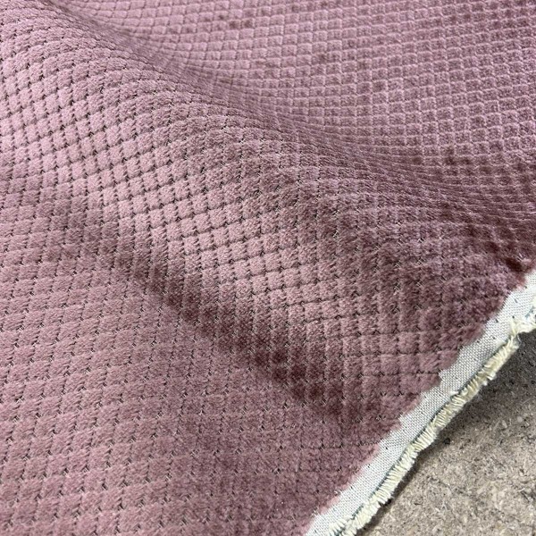 CLEARANCE Blush Mini Diamond Upholstery Fabric - 2.3 Metres