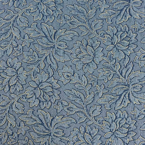 CLEARANCE Pastel Blue & Cream Floral Upholstery Fabric - 3.7 Metres
