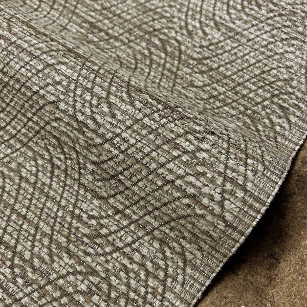 CLEARANCE Holland Park Lattice Oatmeal Upholstery Fabric - 1 Metres