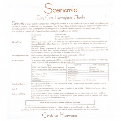 Scenario Raven Herringbone Chenille Upholstery Fabric - SCE2101