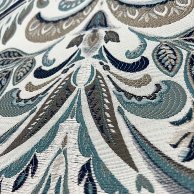 Hidcote Prussian Ornate Upholstery Fabric