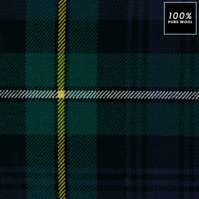 Tartan Campbell of Argyll 100% Pure Wool Upholstery Fabric