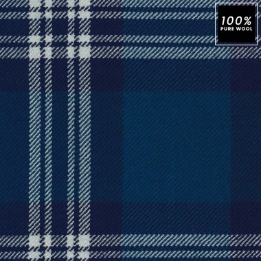 Tartan Earl of St Andrews 100% Pure Wool Upholstery Fabric