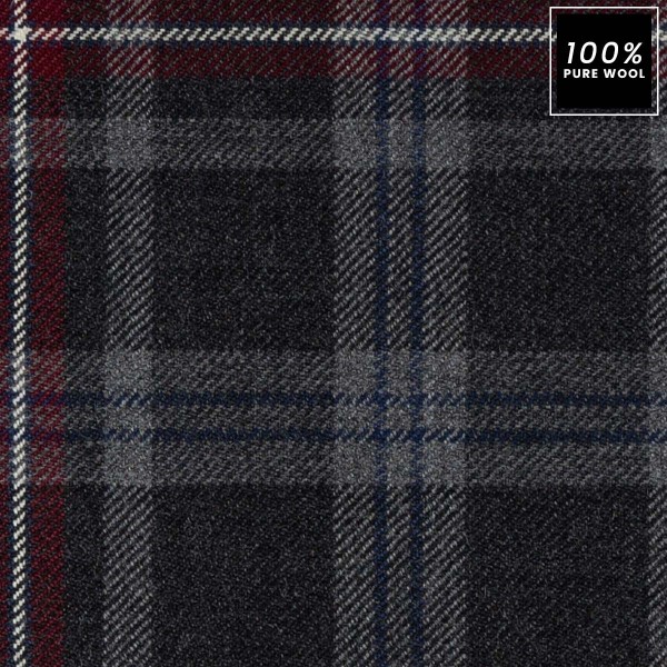 Tartan Hebridean Heather 100% Pure Wool Upholstery Fabric