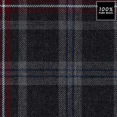 Tartan Hebridean Heather 100% Pure Wool Upholstery Fabric