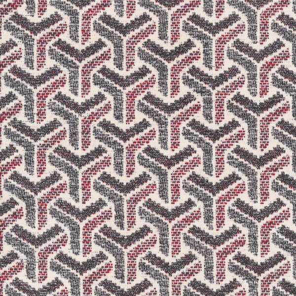 Aqua Clean Marconi Jack Fuchsia Geometric Chevron Upholstery Fabric