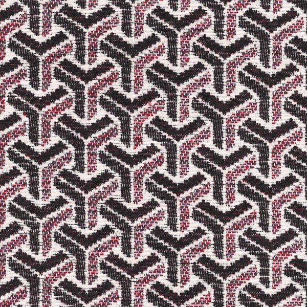 Aqua Clean Marconi Jack Pink Geometric Chevron Upholstery Fabric