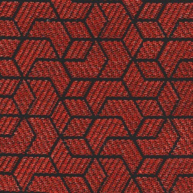 Aqua Clean Marconi Cube Red Upholstery Fabric