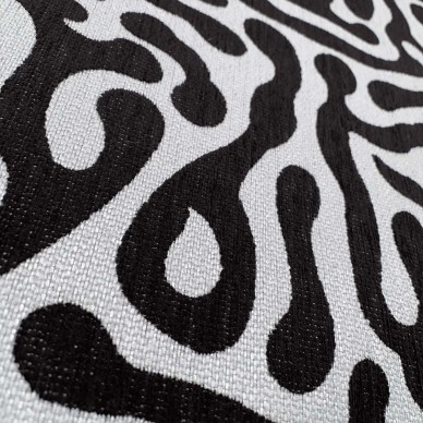 Black and White Abstract Fabric