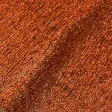 Celadon Heavyweight Distressed Burnt Orange Upholstery Fabric