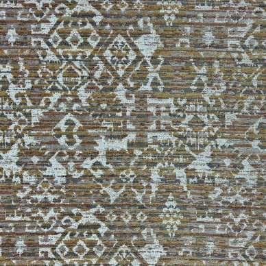 Lusaka Heavyweight Damask Motif Oat Upholstery Fabric | Beaumont Fabrics