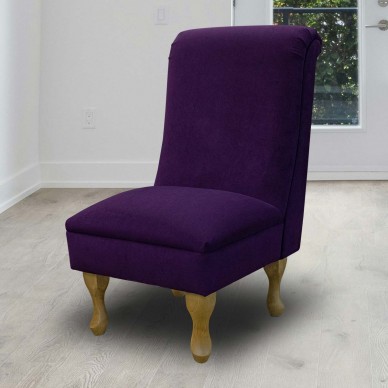 Notting Hill Plain Amethyst Velvet Fabric - SR16257 Ross Fabrics