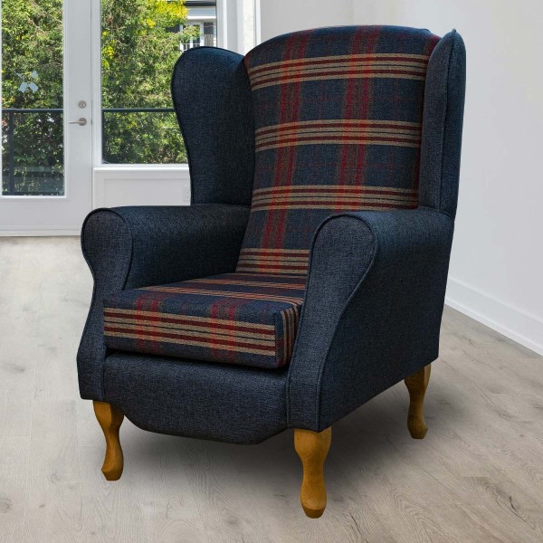 Gleneagles Check Granite Fabric | Beaumont Fabrics