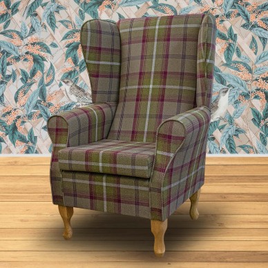 Balmoral Heather Tartan Plaid Upholstery Fabric | Beaumont Fabrics