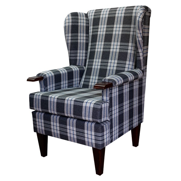 Kintyre Charcoal Tartan Plaid Fabric - Fryetts