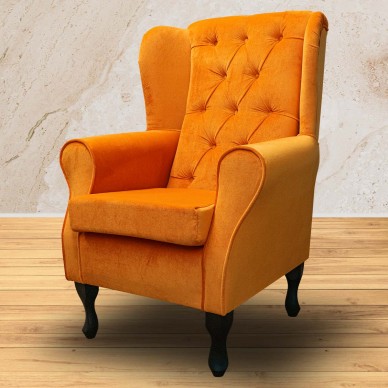 AquaVelvet Orange Velvet Fabric - SR19223 Ross Fabrics