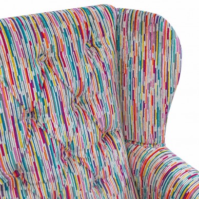 Extravaganza Stripe Burst Rainbow Fabric - EXT2542 Cristina Marrone