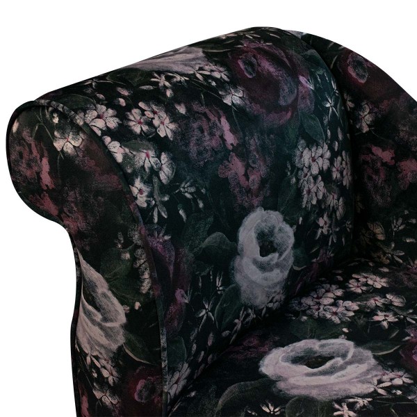 Prints Vol 1 Blossom Aubergine Velvet Fabric | Beaumont Fabrics