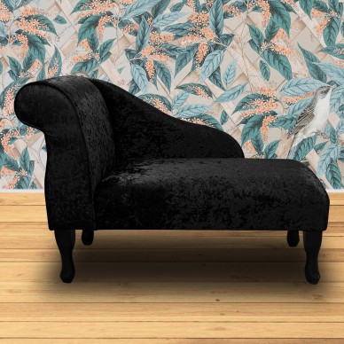 Shimmer Crushed Velvet Ebony Fabric | Beaumont Fabrics