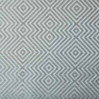 Murano Natural Geometric Diamond Upholstery Fabric - MUR3001 | Beaumont Fabrics