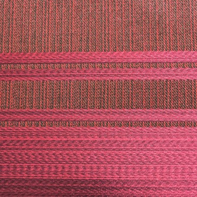 CLEARANCE Red Damask Silk Stripe Upholstery Fabric - 3 Metres