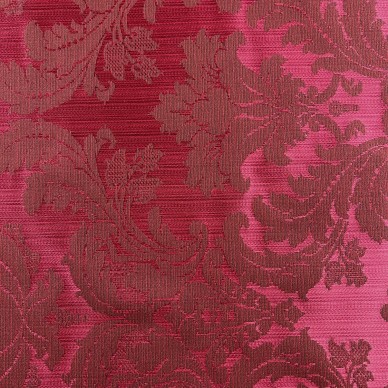 CLEARANCE Red Floral Silk Upholstery Fabric - 1.7 Metres