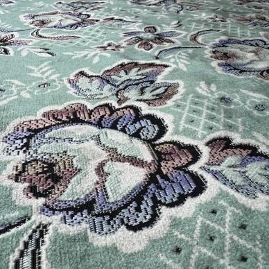 CLEARANCE Green Antique Tapestry Upholstery Fabric - 5.6 Metres