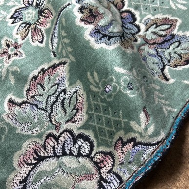 CLEARANCE Green Antique Tapestry Upholstery Fabric - 5.6 Metres