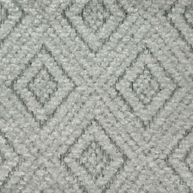 Aqua Clean Wexford Diamond Silver Upholstery Fabric - SR19433