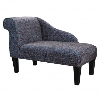 Accento Chevron Teal Orange Fabric - ACC3100 Cristina Marrone