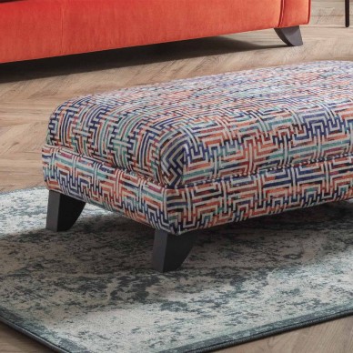 Accento Maze Rainbow Fabric - ACC3112 Cristina Marrone