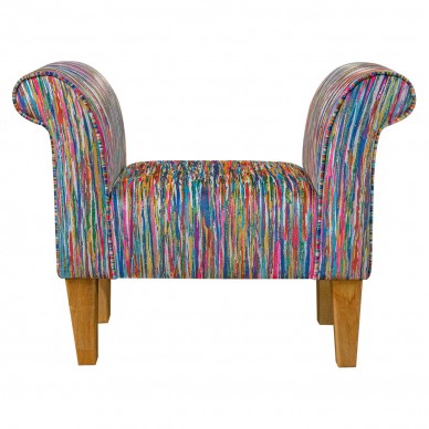 Prints Stripe Multicolour Print Fabric - SR12370 Ross Fabrics