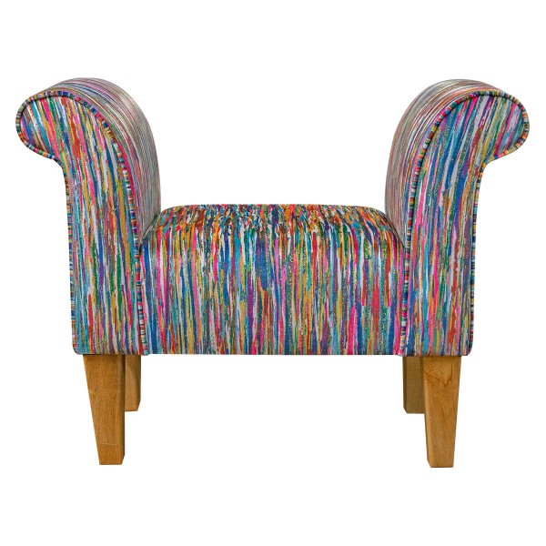 Prints Stripe Multicolour Print Fabric - SR12370 Ross Fabrics