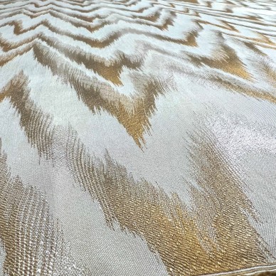 CLEARANCE Golden Flame Stitch Upholstery Fabric - 7 Metres