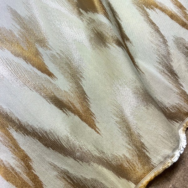 CLEARANCE Golden Flame Stitch Upholstery Fabric - 7 Metres