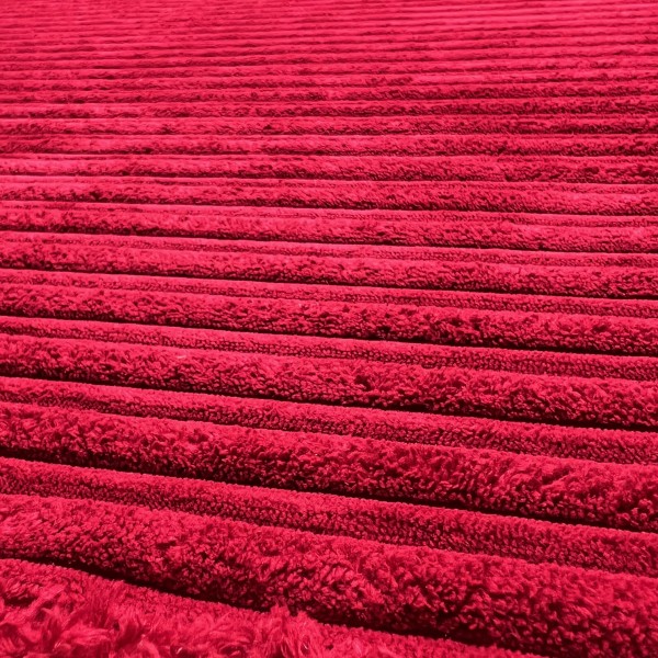 CLEARANCE Post Box Red Jumbo Cord Upholstery Fabric - 2.2 Metres