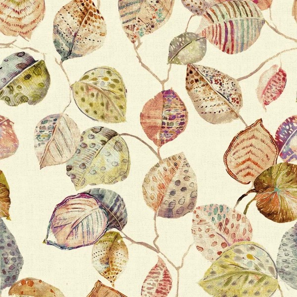Giardino Orange Botanic Canopy Fabric - GIA4250 | Beaumont Fabrics