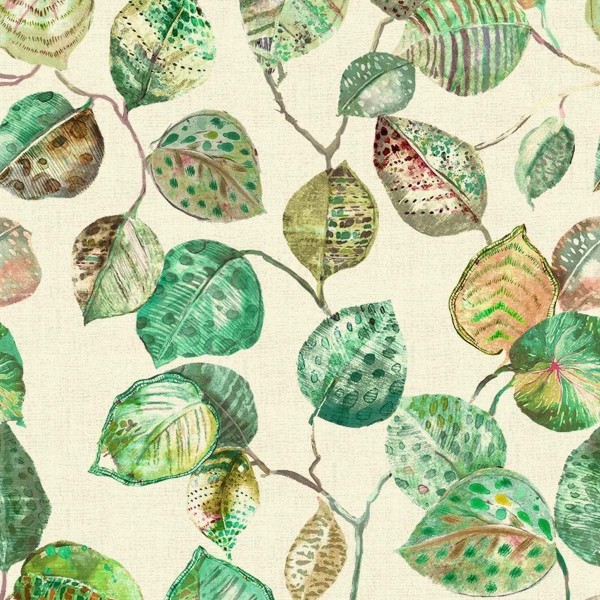 Giardino Blue Hummingbird Garden Upholstery Fabric - GIA4278 | Beaumont Fabrics