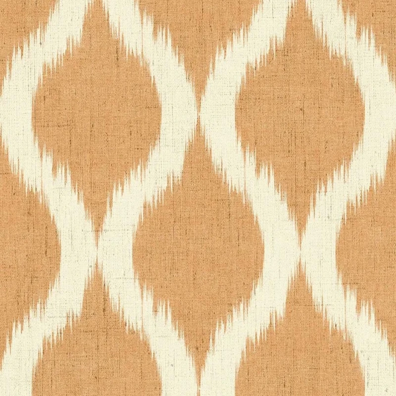 Giardino Orange Lattice Mirage Fabric - GIA4249 | Beaumont Fabrics