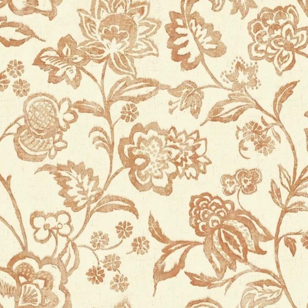 Giardino Orange Eden Bloom Fabric - GIA4251 | Beaumont Fabrics
