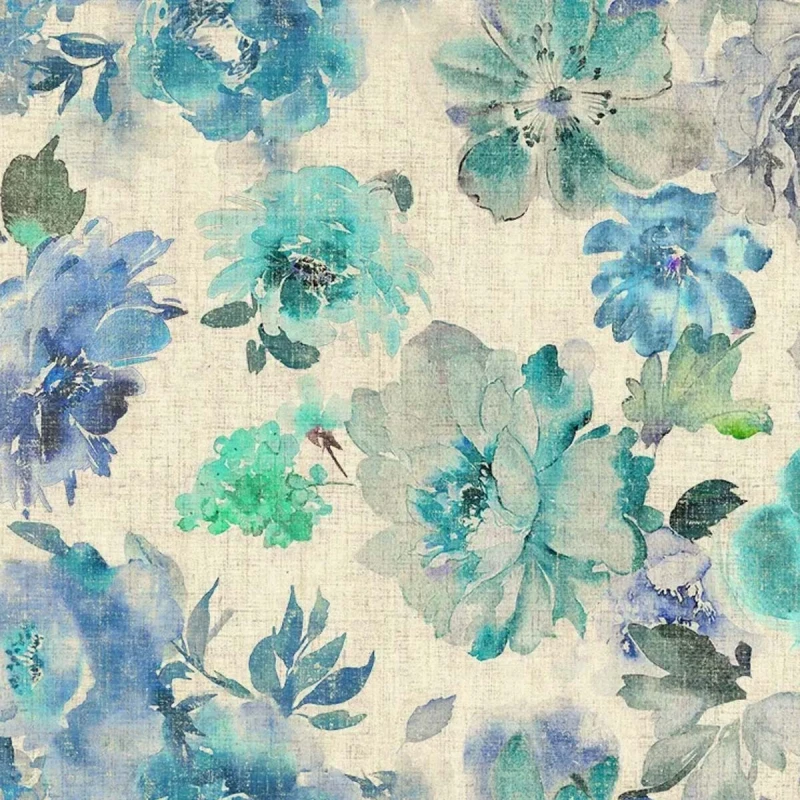 Giardino Blue Eternal Blossom Fabric - GIA4282 | Beaumont Fabrics