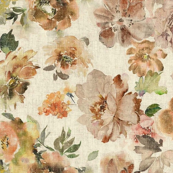 Giardino Orange Eternal Blossom Fabric - GIA4252 | Beaumont Fabrics