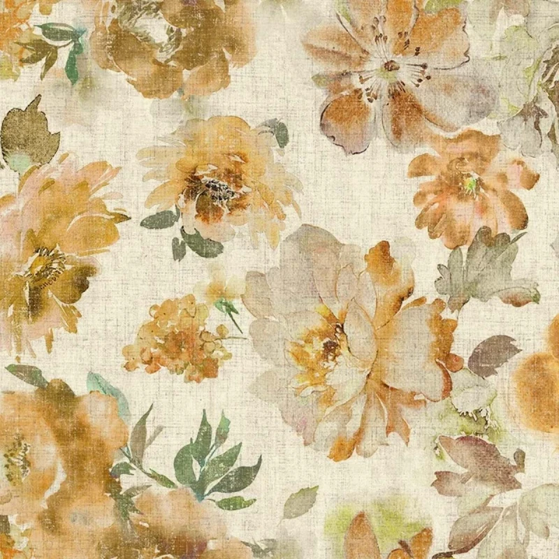 Giardino Yellow Eternal Blossom Fabric - GIA4264 | Beaumont Fabrics